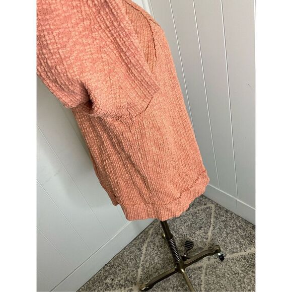 Turo by Vince Camuto Women's Size XL Blush Pink Heavy Weave Knit Cardigan Sweate - Picture 7 of 13